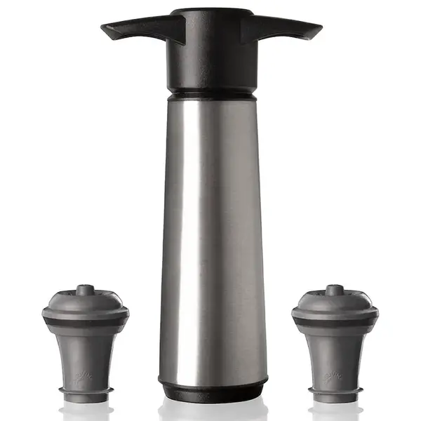 Vakuová pumpa a zátka Vacu Vin Wine Saver 8,5 x 22,3 x 4,3 cm 3-pack šedá barva