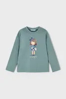 Dětské bavlněné tričko s dlouhým rukávem Mayoral