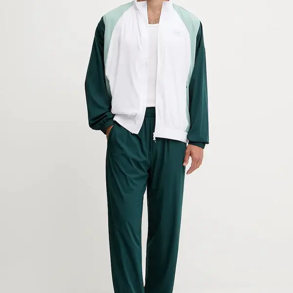 Tepláková souprava EA7 Emporio Armani pánská, zelená barva, AF13137.7M000928
