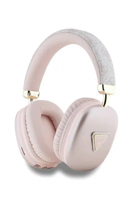 Bezdrátová sluchátka Guess růžová barva