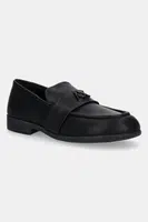 Mokasíny Armani Exchange dámské, černá barva, na plochém podpatku, XW001635 AF13876 UC001