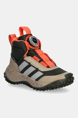 Dětské boty adidas FORTATRAIL BOA zelená barva, JP6337