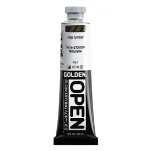 Akrylová barva Golden Open Slow Drying 59 ml - Raw Umber 7350