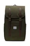 Batoh Herschel Retreat Backpack zelená barva, velký, hladký