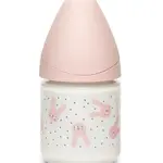 Suavinex Premium Hygge Láhev skleněná 0m+ 120 ml 1 ks růžová