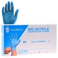 Nitrilové rukavice Nodens Nitrile Examination Gloves - 100 ks, modré, velikost L (100200)