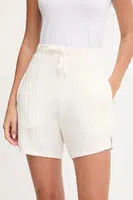 Kraťasy BOSS dámské, bílá barva, high waist, 50545617