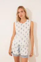 Pyžamo women'secret dámské, béžová barva, bavlněné, 3592415