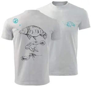 Giants fishing tričko dětské kapřík šedé - 12-13 let