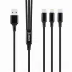 Kabel OBAL:ME 3v1 AllConnect Fast Charge USB-A/USB-C, Lightning, Micro-USB 1.2m, černá