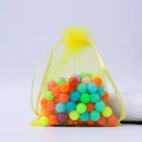 Rectangle Organza Drawstring Bags