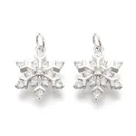 Brass Micro Pave Cubic Zirconia Pendants