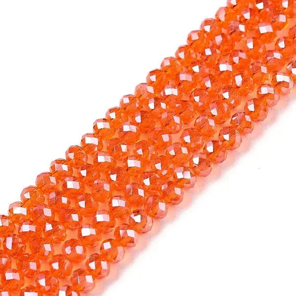 Electroplate Glass Beads Strands