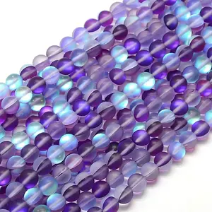Synthetic Moonstone Beads Strands