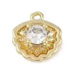 Brass Micro Pave Cubic Zirconia Charms