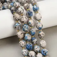 Dyed Natural Sesame Jasper Beads Strands