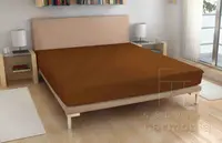 Froté plachta - tmavo hnedé - froté plachta - tmavo hnedé 140 x 200 cm