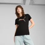 Puma Graphics Floral Cat Logo Tee M