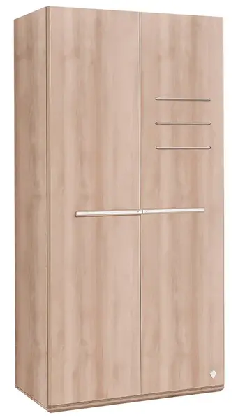 Dvoudvéřová šatní skříň veronica - dub světlý/bílá