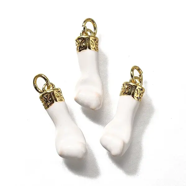 Brass Enamel Pendants