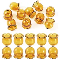 10Pcs Glass Bead Caps for Wind Chimes Making