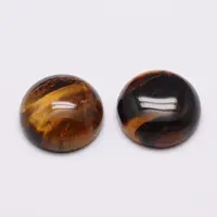 Half Round/Dome Natural Tiger Eye Cabochons