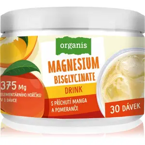 Organis Magnesium Bisglycinate Drink rozpustný nápoj příchuť Mango & Orange 102 g