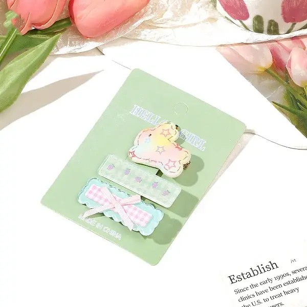 3Pcs Alligator Hair Clips