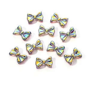 Electroplated Bowknot Resin Cabochons