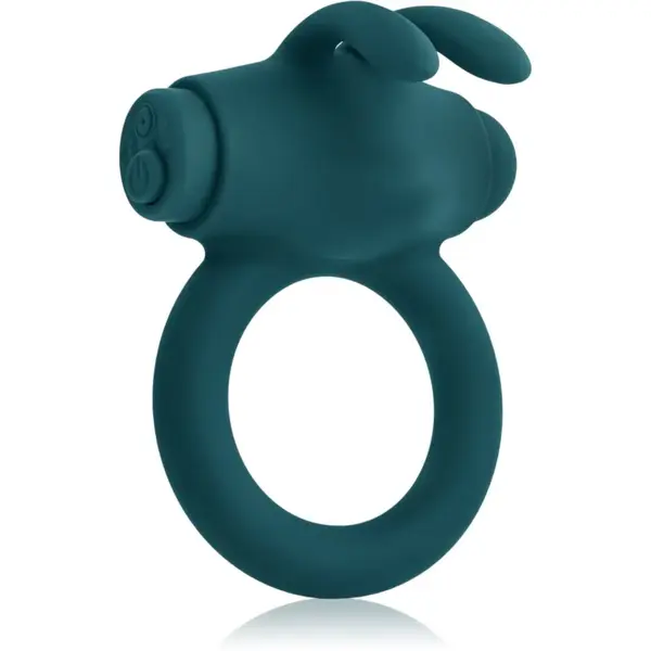 Playboy Toys Pleasure Bunny Buzzer Green kroužek na penis vibrační 1 ks