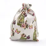 Polycotton(Polyester Cotton) Packing Pouches Drawstring Bags