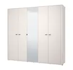 Pětidveřová šatní skříň se zrcadlem saray - kašmír