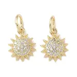 Brass Micro Pave Cubic Zirconia Pendants