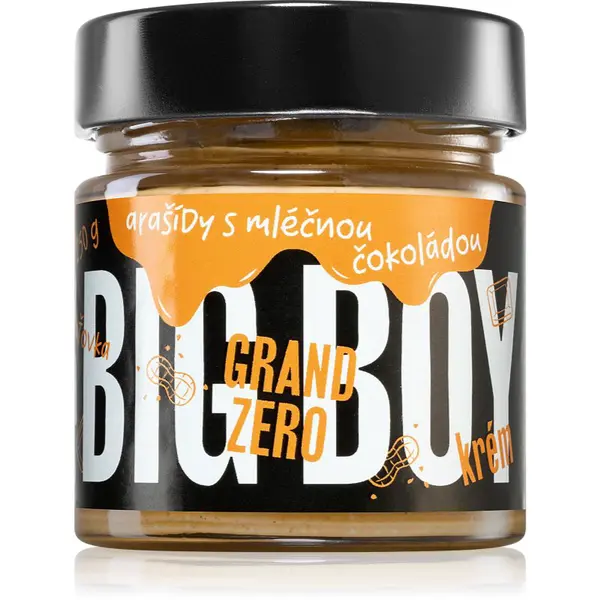 Big Boy Grand Zero Arašídy s mléčnou čokoládou ořechová pomazánka s čokoládou 250 g