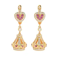 925 Sterling Silver Micro Pave Clear Cubic Zirconia Hoop Earrings