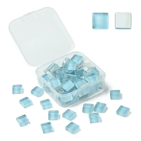 60Pcs Transparent Glass Cabochons