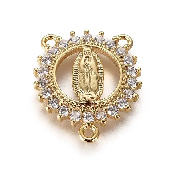 Brass Cubic Zirconia Chandelier Component Links