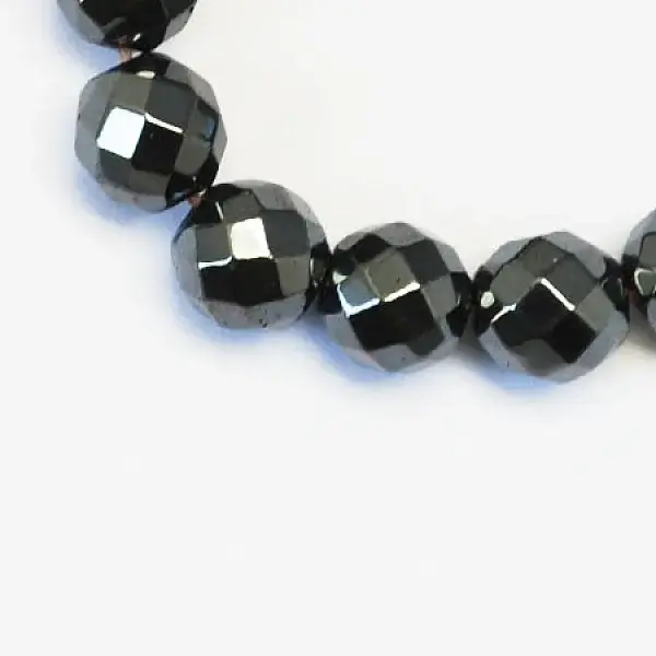 Non-magnetic Synthetic Hematite Beads Strands