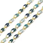 Brass Enamel Curb Chains