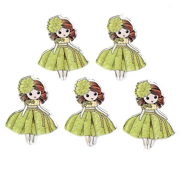 Transparent Printed Acrylic Big Pendants