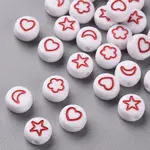 White Opaque Acrylic Beads