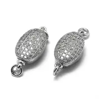 Anti-Tarnish Rhodium Plated 925 Sterling Silver Box Clasps