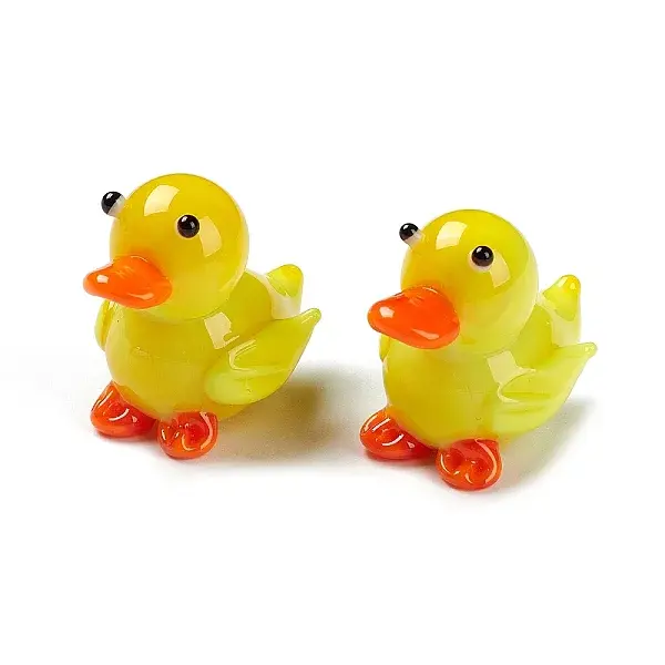 Handmade Lampwork Miniature Duck Ornaments