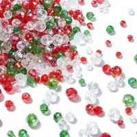 150G Christmas Themed Glass Beads