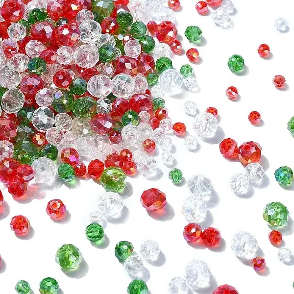 150G Christmas Themed Glass Beads