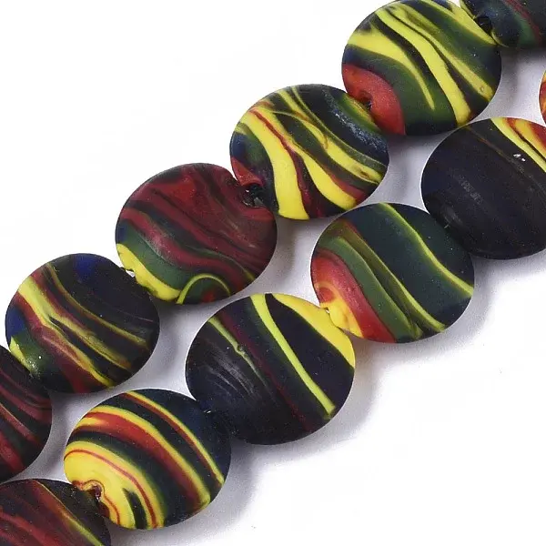 Handmade Frosted Lampwork Beads Strands