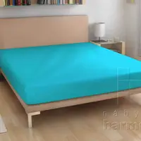 22-froté prostěradlo - tyrkysová - 140 x 200 cm