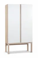 Dvoudveřová šatní skříň artos - dub sofia/bílá