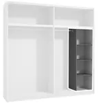 Funkční police do skříní 220 - šedá