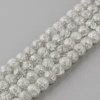 Synthetic Crackle Quartz Beads Strands